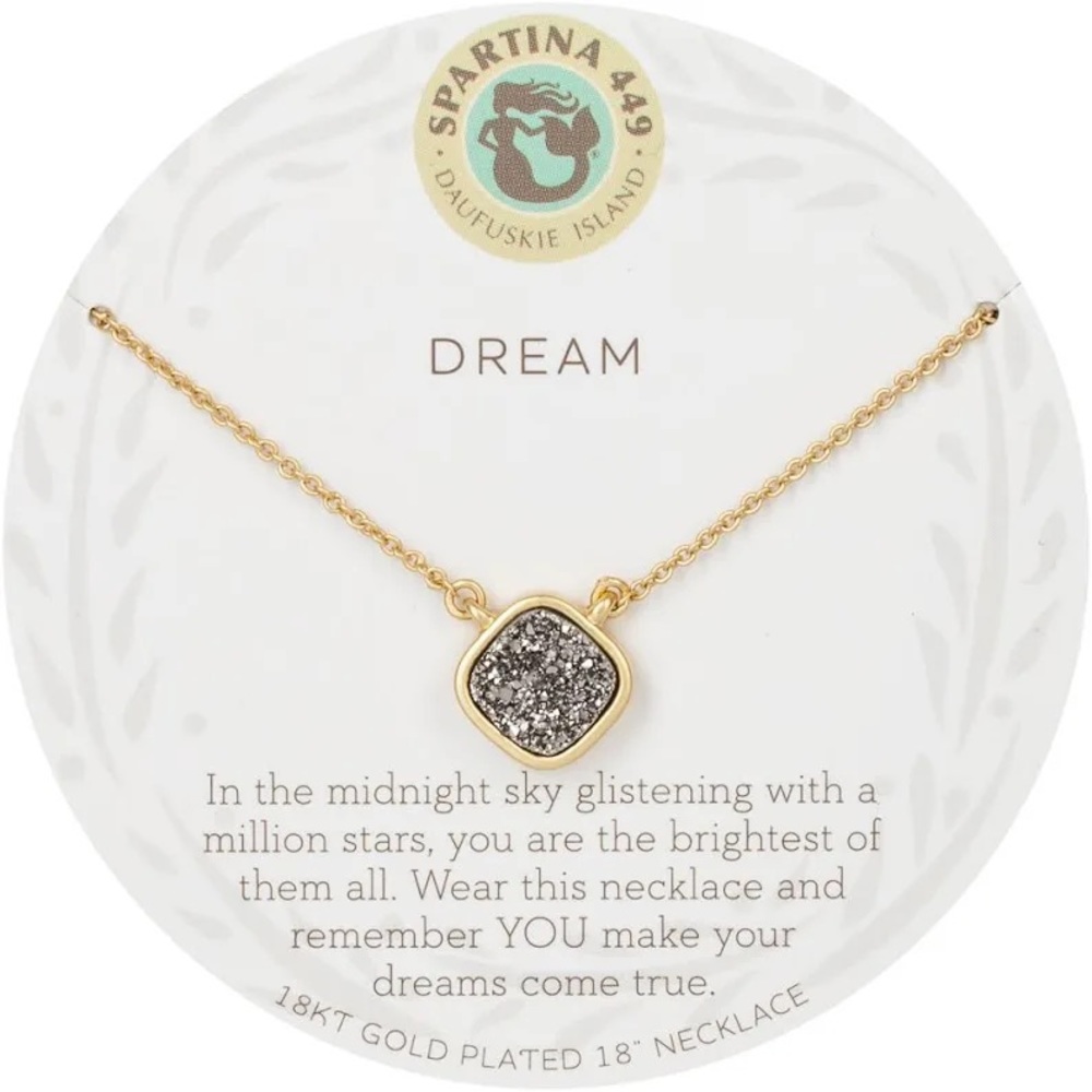 •Spartina 449 Sea La Vie Druzy Necklace•